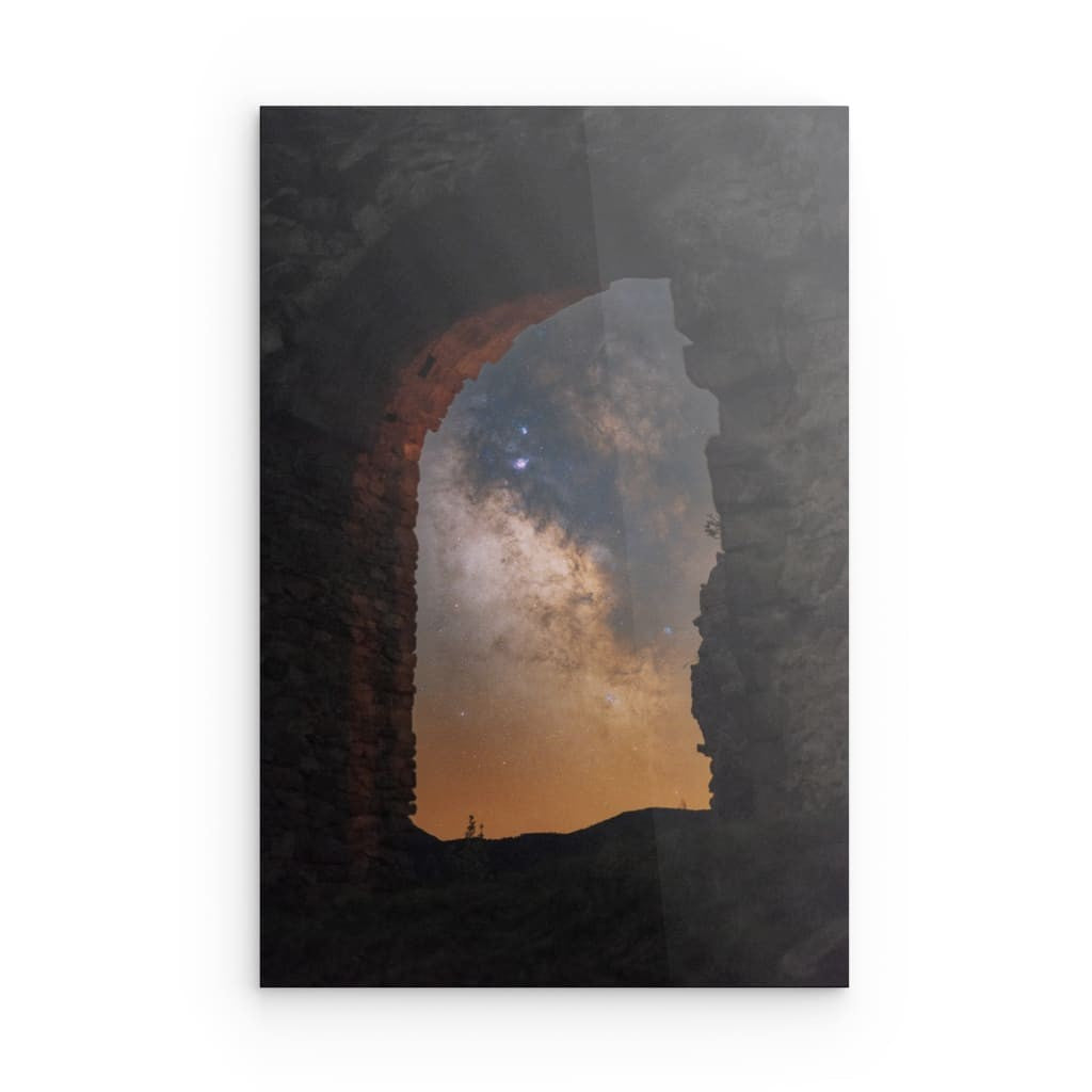 Le coeur de la voie lactée à travers le Prieuré de St-André de Rosans